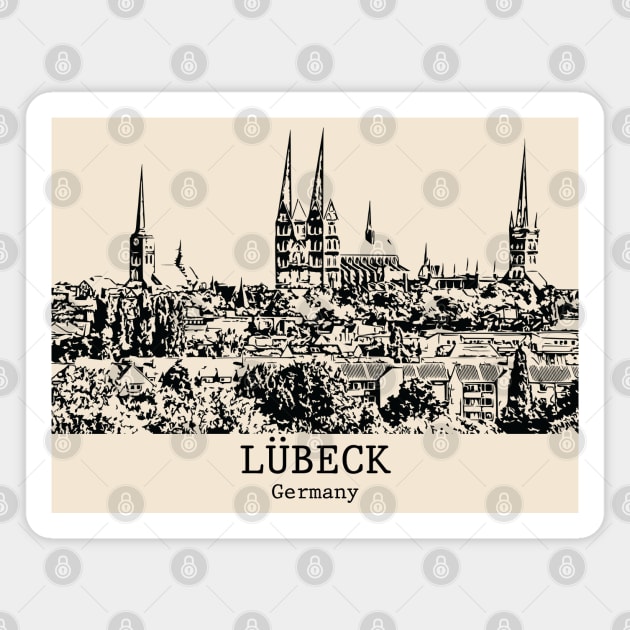 Lübeck - Germany Magnet by Lakeric